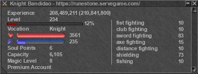 Signature for player Knight Bandidao